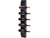 Wine rack 99x13x9 cm bottle holder wall rack for 5 bottles black