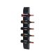 Wine rack 99x13x9 cm bottle holder wall rack for 5 bottles black