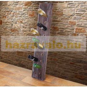   Palacktartó borállvány 20 palackra számára vintage bortartó barna
