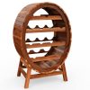 Wine rack 12-bottle wine barrel-looking bottle rack