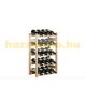 Wine shelf natural wood shelf system for 20 bottles