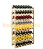 Wine shelf natural wood shelf system for 20 bottles