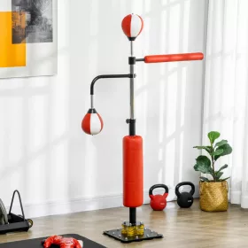   Állítható boxállvány két speedball labdával, forgó reflexrúddal és rúgópárnával