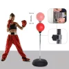 Boxzsák 126-144 cm boxkesztyűvel, boxlabdával, állítható magasságú piros