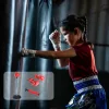 Boxzsák 126-144 cm boxkesztyűvel, boxlabdával, állítható magasságú piros