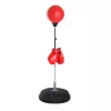 Boxzsák 126-144 cm boxkesztyűvel, boxlabdával, állítható magasságú piros