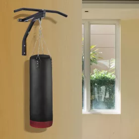   Boxzsák fali tartó konzol húzódzkodó rúddal 130 kg teherbírás, acél kivitel
