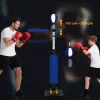 Állítható boxállvány 140–205 cm két Speedball labdával, forgó reflexrúddal és rúgópárnával kék 