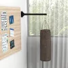 Falra szerelhető boxzsák tartókonzol állítható dőlésszöggel, masszív acél kivitelben max. 100 kg, fekete