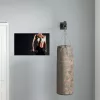 Falra szerelhető boxzsák tartókonzol állítható dőlésszöggel, masszív acél kivitelben max. 100 kg, fekete