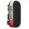 Rúgópajzs Muay Thai és kick-box edzőpárna, 8 cm vastag ütéscsillapító réteggel 38x20x18 cm, fekete/piros/fehér