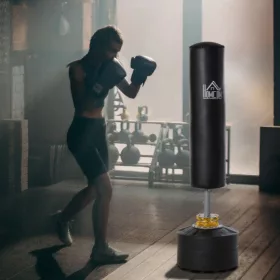   Boxzsák 170 cm szabadon álló kickboxzsák tapadókorongos talppal, nagy teherbírású fitnesz boxzsák 