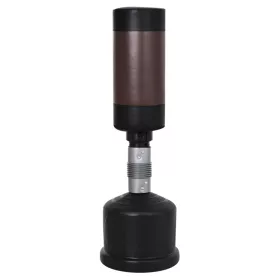   Álló boxbábu állítható magasságú stand boxzsák 158–186 cm fekete–barna