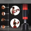Boxzsák állítható magasságú, szabadon álló boxzsák rugós mechanizmussal piros-fekete