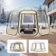 Átlátszó pop-up buboréksátor 366 × 345 × 220 cm 10–12 személyes panoráma kempingsátor 540°-os kilátással