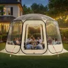 Átlátszó pop-up buboréksátor 366 × 345 × 220 cm 10–12 személyes panoráma kempingsátor 540°-os kilátással