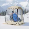 Átlátszó pop-up sport sátor 127x127x170 cm 1–2 személyes kültéri buboréksátor padlóaljzattal és esővédővel
