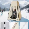 Átlátszó pop-up sport sátor 120x120x190 cm 1 személyes kültéri buboréksátor padlóaljzattal és esővédővel
