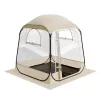 Átlátszó pop-up sport sátor 160 × 160 × 182 cm 2–4 személyes buboréksátor padlóaljjal és esővédő tetővel