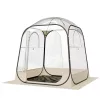 Átlátszó pop-up sport sátor 160 × 160 × 182 cm 2–4 személyes buboréksátor padlóaljjal és esővédő tetővel