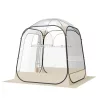 Átlátszó pop-up sport sátor 160 × 160 × 182 cm 2–4 személyes buboréksátor padlóaljjal és esővédő tetővel