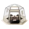 Átlátszó pop-up buboréksátor 305 × 275 × 220 cm 4–8 személyes panoráma kempingsátor 540°-os kilátással