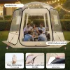 Átlátszó pop-up buboréksátor 305 × 275 × 220 cm 4–8 személyes panoráma kempingsátor 540°-os kilátással