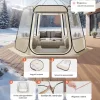 Átlátszó pop-up buboréksátor 305 × 275 × 220 cm 4–8 személyes panoráma kempingsátor 540°-os kilátással