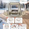 Átlátszó pop-up buboréksátor 336 × 305 × 220 cm 8–10 személyes panoráma kempingsátor 540°-os kilátással