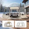 Átlátszó pop-up buboréksátor 458 × 432 × 230 cm 12–15 személyes panoráma kempingsátor 540°-os kilátással