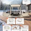 Átlátszó pop-up buboréksátor 458 × 432 × 230 cm 12–15 személyes panoráma kempingsátor 540°-os kilátással