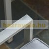 Polyrattan sofa set of 4 modern garden furniture steel grey
