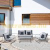 Garden seating set 4-piece design garden furniture set with cushions gray