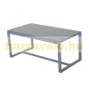 Polirattan sofa set 4-piece modern garden furniture set metal gray