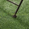 Garden bistro set for 2 persons antique brown-yellow terrace furniture outdoor balcony set garden furniture