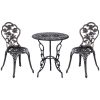 Garden bistro set for 2 persons antique bronze patio furniture outdoor balcony set garden furniture