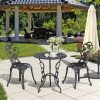 Garden bistro set for 2 persons antique bronze patio furniture outdoor balcony set garden furniture