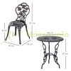 Garden bistro set for 2 persons antique bronze patio furniture outdoor balcony set garden furniture