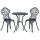 Garden bistro set for 2 persons antique black patio furniture outdoor balcony set