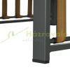 Garden bistro set 3-piece garden terrace set gray-brown terrace furniture outdoor balcony set garden furniture