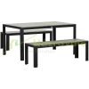 3-piece garden set with benches gray garden terrace set outdoor balcony set terrace furniture garden furniture