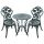 Garden bistro set for 2 persons antique green terrace furniture outdoor balcony set