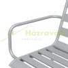 7-piece garden furniture set, light gray dining table and six chairs