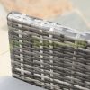 Polyrattan seating set dining set garden set gray