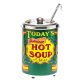 Soup Chafing Vintage Style 5 Liter "Delicious Hot Soup" Stainless Steel Soup Warmer Enameled Soup Pot