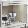 Chafing ételmelegítő készlet 2 × 4,7 literes kerek, üvegfedeles, ezüst