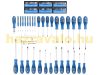 101-piece screwdriver and bit set with wall bracket