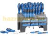 101-piece screwdriver and bit set with wall bracket