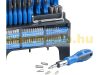 101-piece screwdriver and bit set with wall bracket