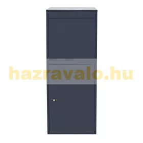   Csomagpont otthonra horganyzott acél álló postaláda antracit csomagmegőrző  41x38x102 cm csomag átvevő szekrény csomag postaláda